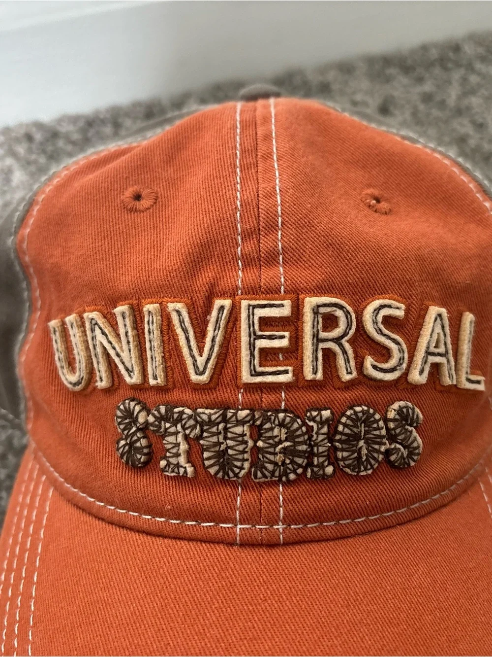 Universal Studios Orange and Brown Baseball Hat